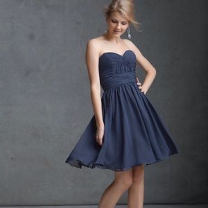 Mori Lee Chiffon Gray Dress size 10